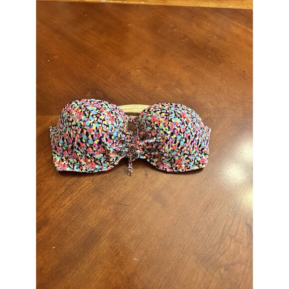 Victoria’s Secret Confetti Bikini Top Size 36D - Picture 3 of 6